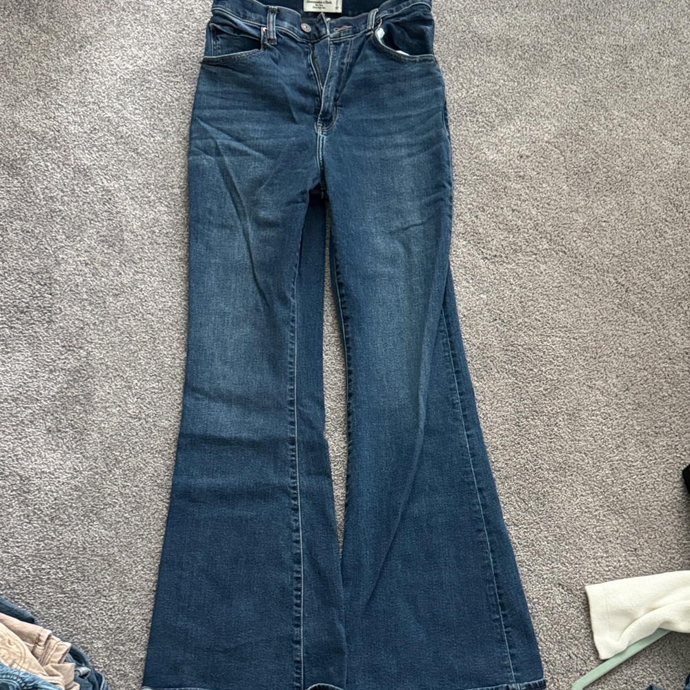 Abercrombie & Fitch Dark Blue Flare Jeans